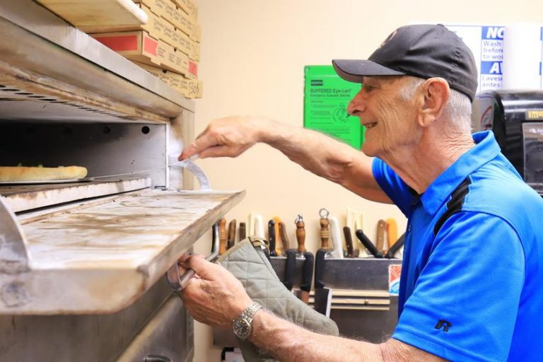 Retired Pizza Maker Volunteers at City Mission